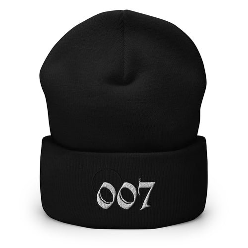 007 Assassin Cuffed Beanie - Hitman Assassin Kill 007