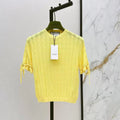 Cable Knit Short Sleeve Top