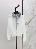 Pearl Ruffle Knit Top