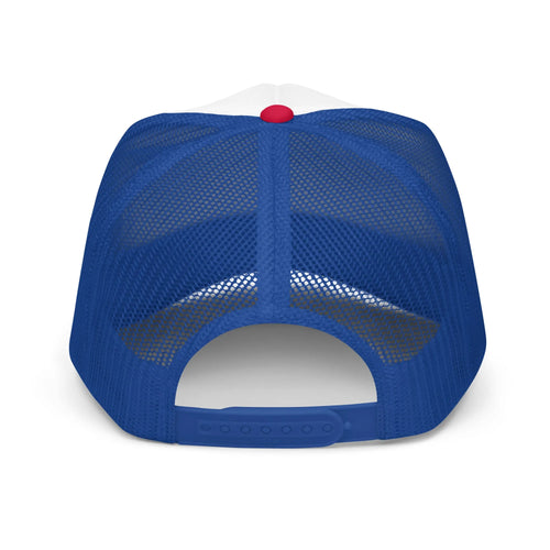 #1 Grandpa Embroidered Foam Trucker Hat Red