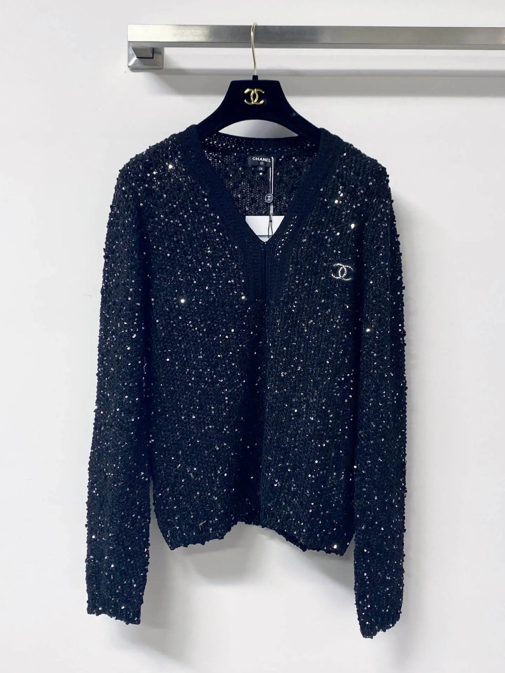 Shimmer Sequin Knit Sweater