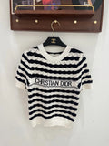 Letter Pattern Knit Top